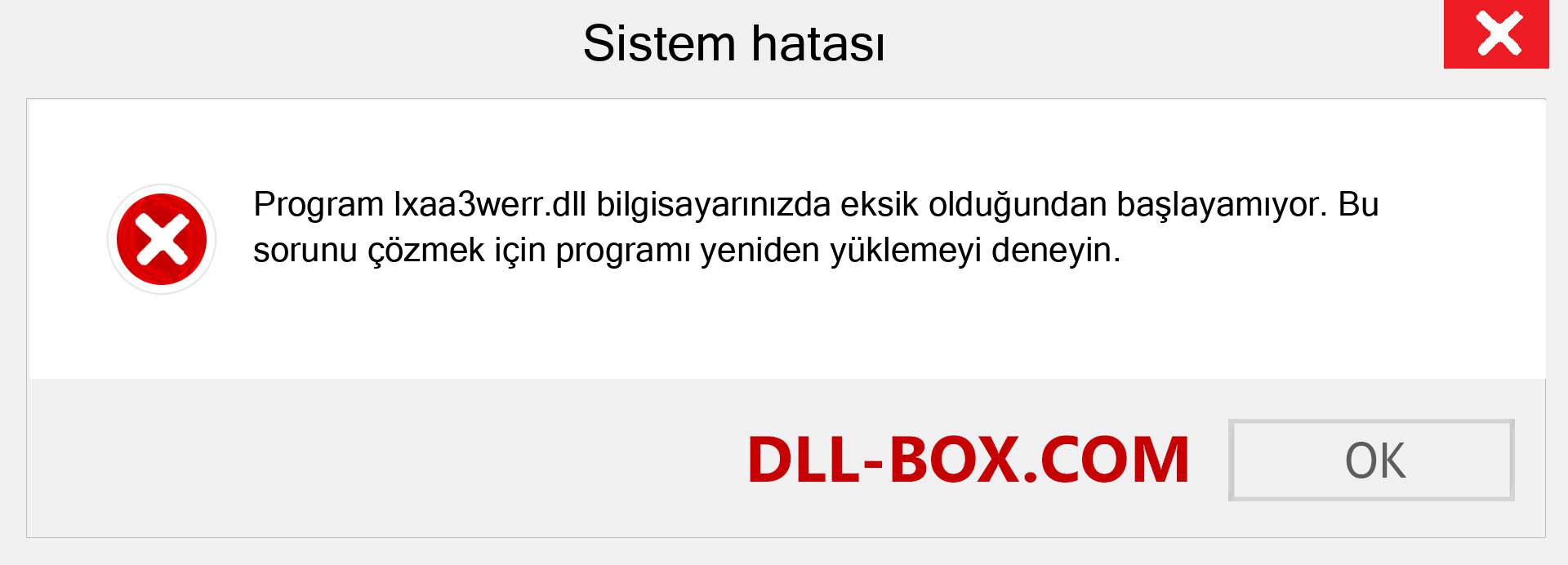 lxaa3werr.dll dosyası eksik mi? Windows 7, 8, 10 için İndirin - Windows'ta lxaa3werr dll Eksik Hatasını Düzeltin, fotoğraflar, resimler